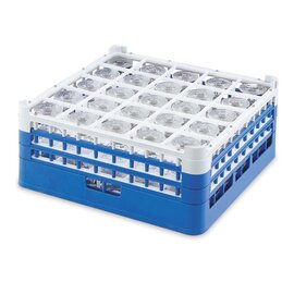 Glass flask, 25 compartments, XX-high, compartment size 89 x 89 x H 216 mm, outside dimensions 500 x 500 x H 251 mm product photo