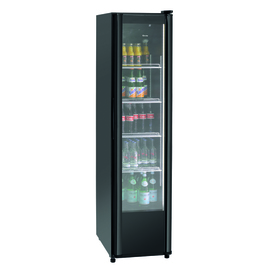 glass doored refrigerator 300L black | glass wing door | convection cooling product photo