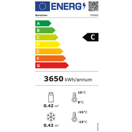 fridge-freezer | black | 430.0 ltr product photo  L