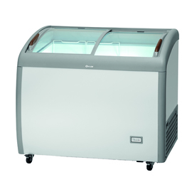 ice chest 300L 300 l white | glass sliding lid product photo