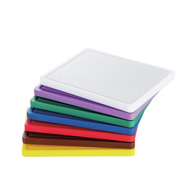 cutting board PRO 32x26 W-R PE white with juice rim HACCP-compliant | non-slip product photo