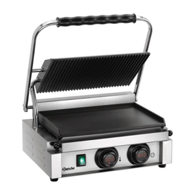 contact grill Panini-MDI 1GR | enamelled cast iron • smooth • grooved product photo