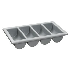 cutlery tray GN 1/1 grey 4 compartments  L 530 mm  H 100 mm product photo