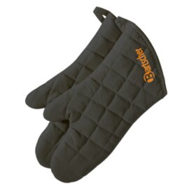 CLEARANCE | oven gloves short cotton black 1 pair 320 mm product photo