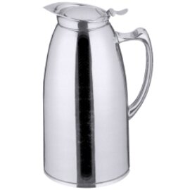 vacuum serving jug 0.6 ltr stainless steel shiny hinged lid  H 190 mm product photo