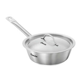frying pan stainless steel Ø 200 mm with lid | suitable for induction product photo