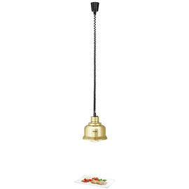 heat lamp IWL250D GO steel golden coloured  L 230 mm  B 230 mm  H 250 mm product photo  S
