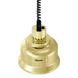 heat lamp IWL250D GO steel golden coloured  L 230 mm  B 230 mm  H 250 mm product photo  S