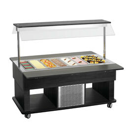 Children's cold buffet trolley Kids K4110-150A anthracite | suitable for 4 x GN 1/1 - 150 mm product photo