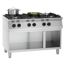 6 burner gas stove MFGO 7060 gastronorm 28.5 kW (gas) | open base unit product photo
