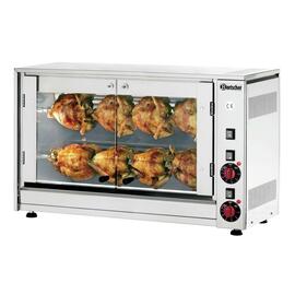 chicken grill P8N | 880 mm  x 430 mm  H 530 mm | 2 skewers | brackets product photo