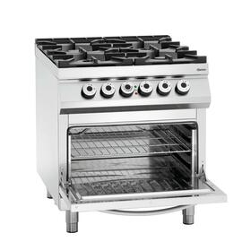 4 burner gas stove gastronorm 400 volts 24,5 kW (gas) 5.6 kW (electric oven) | oven product photo