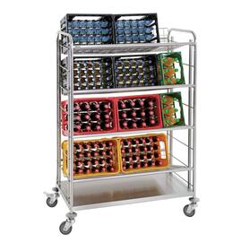 crate cart 4 swivel castors 2 braked castors 1080 mm  x 570 mm  H 1610 mm product photo