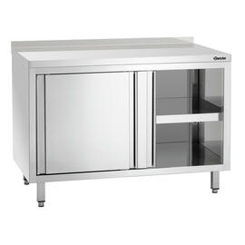 cupboard 1200 mm  x 700 mm  H 850 mm with Bend 3-sided with sliding doors | upstand product photo