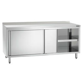 cupboard 1800 mm  x 700 mm  H 850 mm with Bend 3-sided with sliding doors | upstand product photo