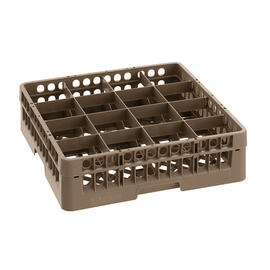 dish basket brown 500 x 500 mm  H 142 mm | 16 compartments 111 x 111 mm  H 123 mm product photo