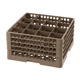 dish basket brown 500 x 500 mm  H 266 mm | 16 compartments 111 x 111 mm  H 245 mm product photo  S