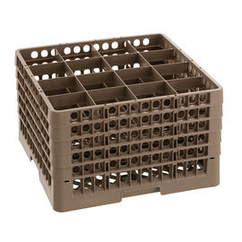 dish basket brown 500 x 500 mm  H 306 mm | 16 compartments 111 x 111 mm  H 285 mm product photo