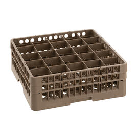 dish basket brown 500 x 500 mm  H 183 mm | 25 compartments 89 x 89 mm  H 166 mm product photo