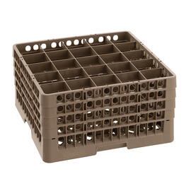 dish basket brown 500 x 500 mm  H 266 mm | 25 compartments 89 x 89 mm  H 245 mm product photo