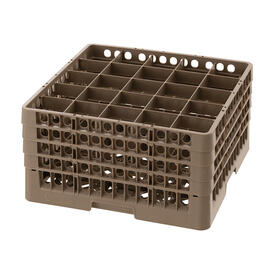 dish basket brown 500 x 500 mm  H 266 mm | 25 compartments 89 x 89 mm  H 245 mm product photo  S