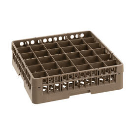 dish basket brown 500 x 500 mm  H 142 mm | 36 compartments 73 x 73 mm  H 123 mm product photo