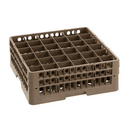 dish basket brown 500 x 500 mm  H 183 mm | 36 compartments 73 x 73 mm  H 166 mm product photo