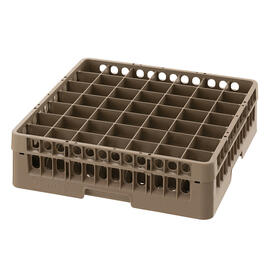 dish basket brown 500 x 500 mm  H 142 mm | 49 compartments 62 x 62 mm  H 123 mm product photo  S