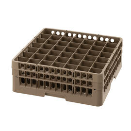 dish basket brown 500 x 500 mm  H 183 mm | 49 compartments 62 x 62 mm  H 166 mm product photo  S