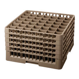 dish basket brown 500 x 500 mm  H 306 mm | 49 compartments 62 x 62 mm  H 285 mm product photo  S