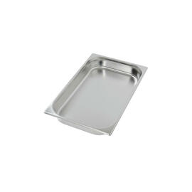 baking sheet GN 1/1 stainless steel reinforced rim H 65 mm product photo  S
