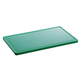 cutting board PRO 53x32 GR-R green with juice rim HACCP-compliant product photo  S