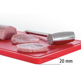 cutting board PRO 53x32 R-R red with juice rim HACCP-compliant product photo  S