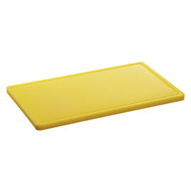 cutting board PRO 53x32 GE-R yellow with juice rim HACCP-compliant product photo  S
