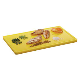 cutting board PRO 53x32 GE-R yellow with juice rim HACCP-compliant product photo