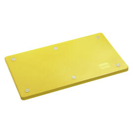 cutting board PRO 53x32 GE-R yellow with juice rim HACCP-compliant product photo  S