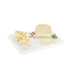 cutting board PRO 32x26 W-R PE white with juice rim HACCP-compliant | non-slip product photo