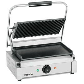 contact grill Panini | 230 volts | cast iron • smooth • grooved product photo  S
