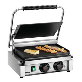 contact grill Panini-MDI 1G | 230 volts | cast iron • smooth • smooth product photo