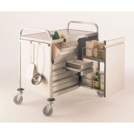 spice trolley GW 4 swivel castors 2 braked castors 1035 mm  x 690 mm  H 1059 mm product photo