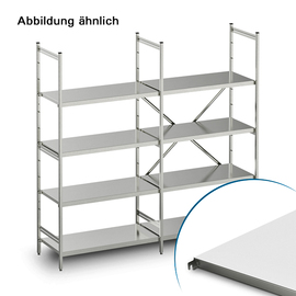 standing rack NORM 5 | 2675 mm 500 mm H 1800 mm | 4 closed shelf board(s) shelf load 150 kg bay load 600 kg product photo