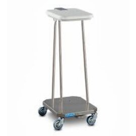 laundry and waste trolley stainless steel with pedal  L 350 mm  W 496 mm  H 913 mm product photo