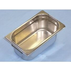 GN container GN 1/4  x 100 mm BGN1/4-100 stainless steel 0.8 mm | drop handles product photo