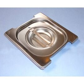 0132352HD Steckdeckel für Gastronormbehälter BGN 1/6, mit aufvulkanisierter Silikondichtung, Edelstahl rostfrei product photo