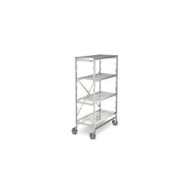 rack VRZ Alu 18/10/5 plastic aluminum 1035 mm 640 mm  H 1643 mm wheeled bay load 200 kg product photo