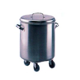 wheeled container BHR/65 SFE stainless steel Ø 400 mm  H 635 mm product photo