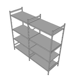 standing rack NORM 5 | 1975 mm 600 mm H 1800 mm | 4 closed shelf board(s) shelf load 150 kg product photo