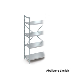 add-on shelf NORM 20 | 700 mm x 500 mm H 1800 mm | 4 closed shelf board(s) shelf load 100 kg bay load 600 kg product photo