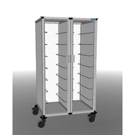 tray clearing trolley 2/14 EN TAWALU  | 370 x 530 mm  H 1650 mm | space between boards 175 mm product photo