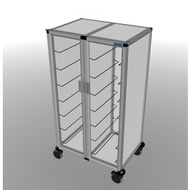 tray clearing trolley 2/14 UNI TAWALU  | 344 x 460 mm  H 1506 mm | space between boards 175 mm product photo